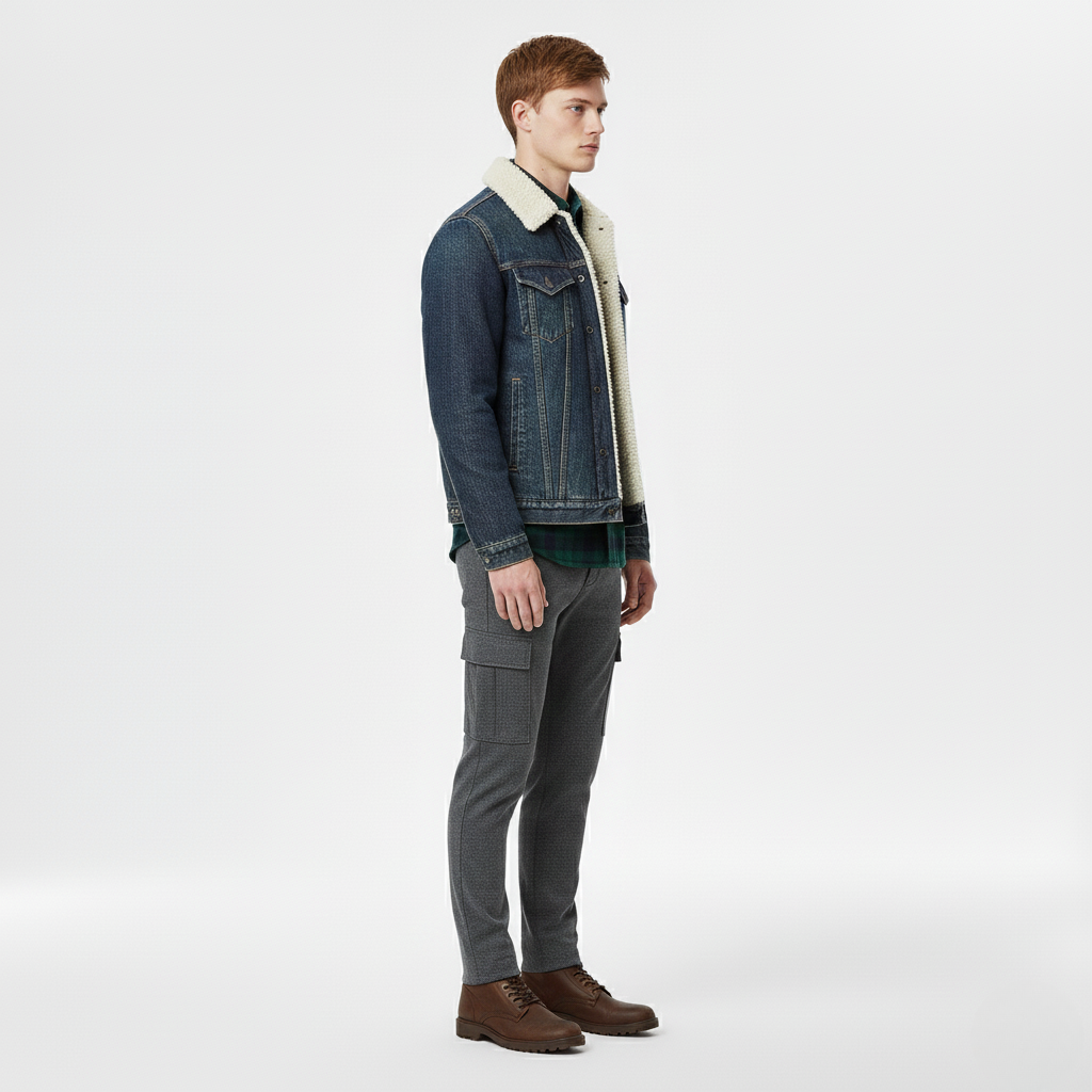 Veste à ligne sobre pour homme
