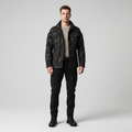 Veste à motif camouflage style utilitaire pour homme
