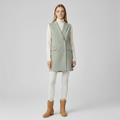 Gilet à boutonnage croisé sans manches pour femme