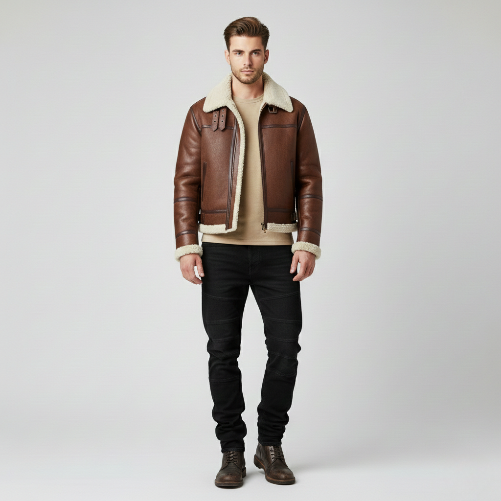 Veste à ligne sobre pour homme