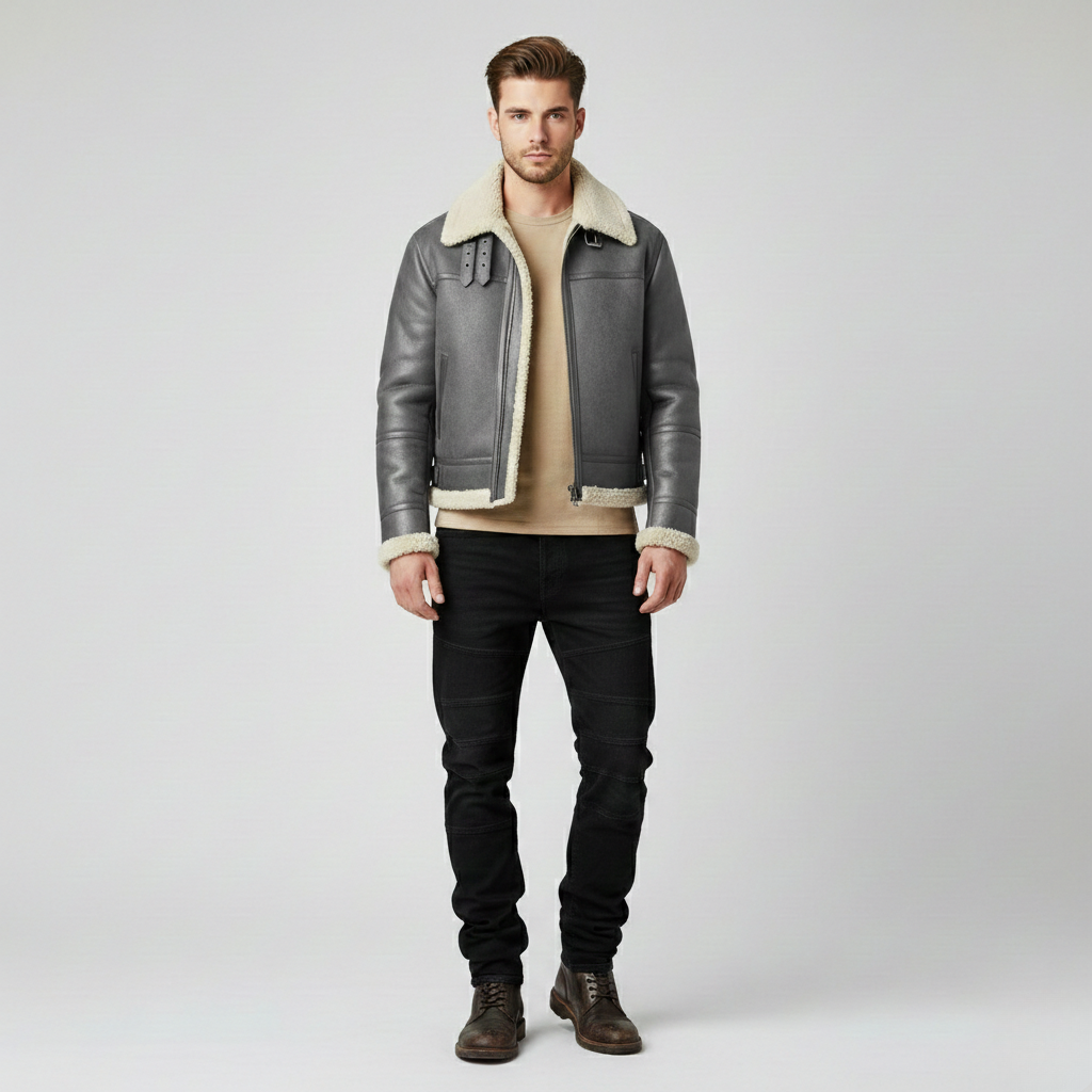 Veste à ligne sobre pour homme