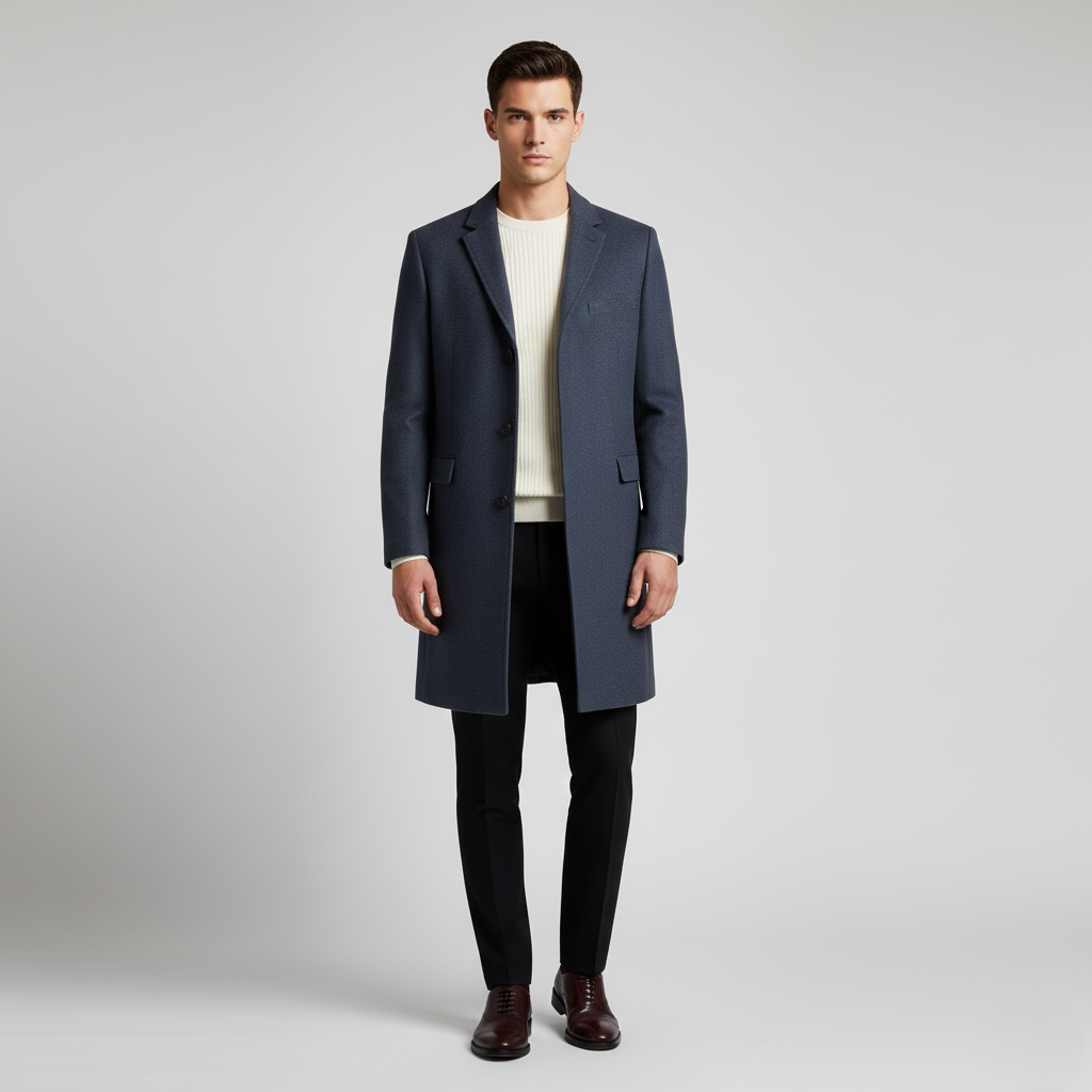 Manteau à coupe tailleur pour homme