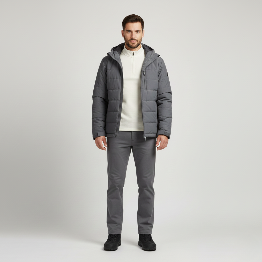 Doudoune avec capuche pour homme