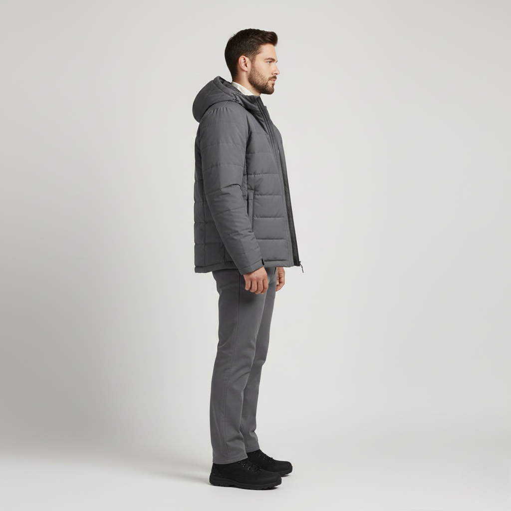 Doudoune avec capuche pour homme