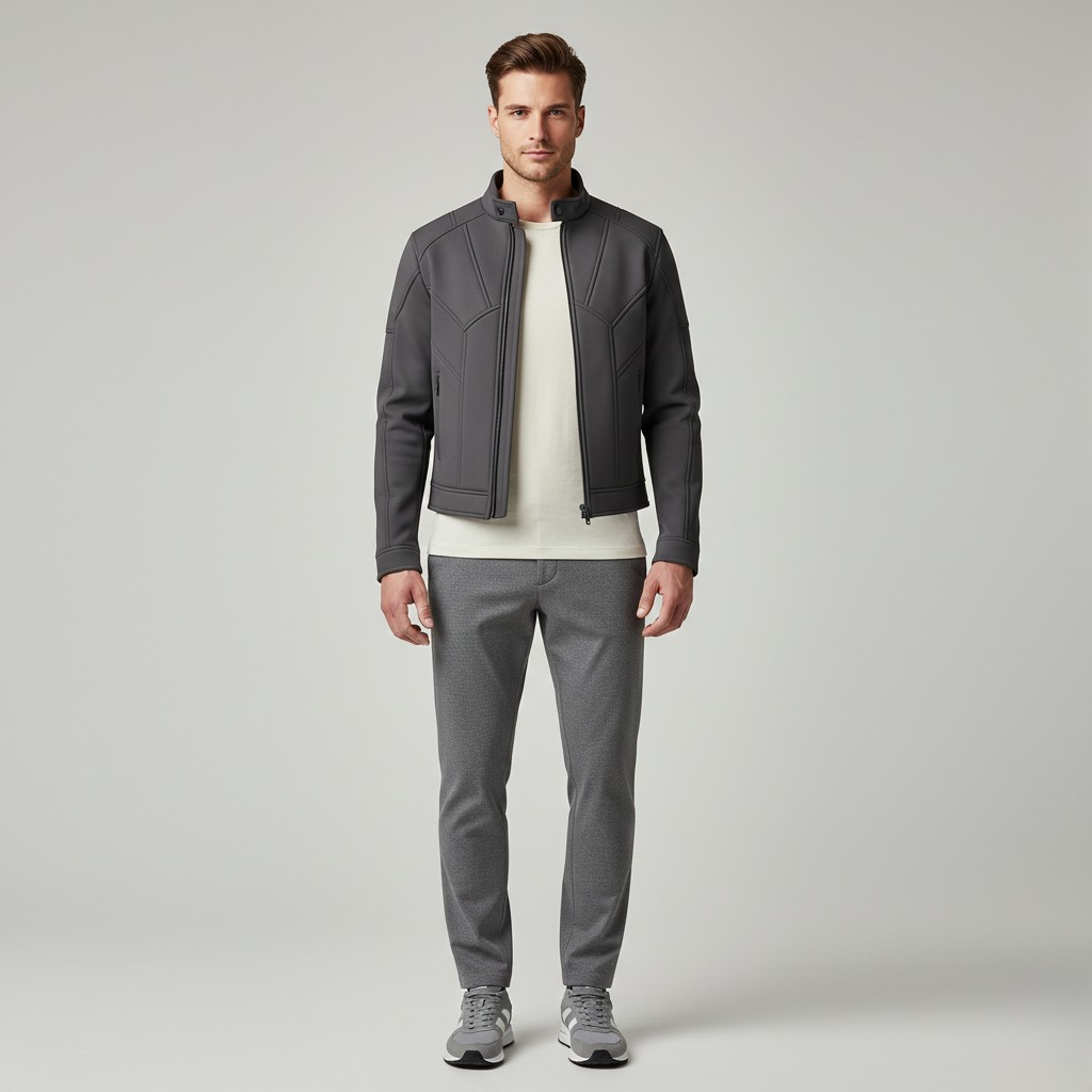 Veste à fermeture zippée pour homme