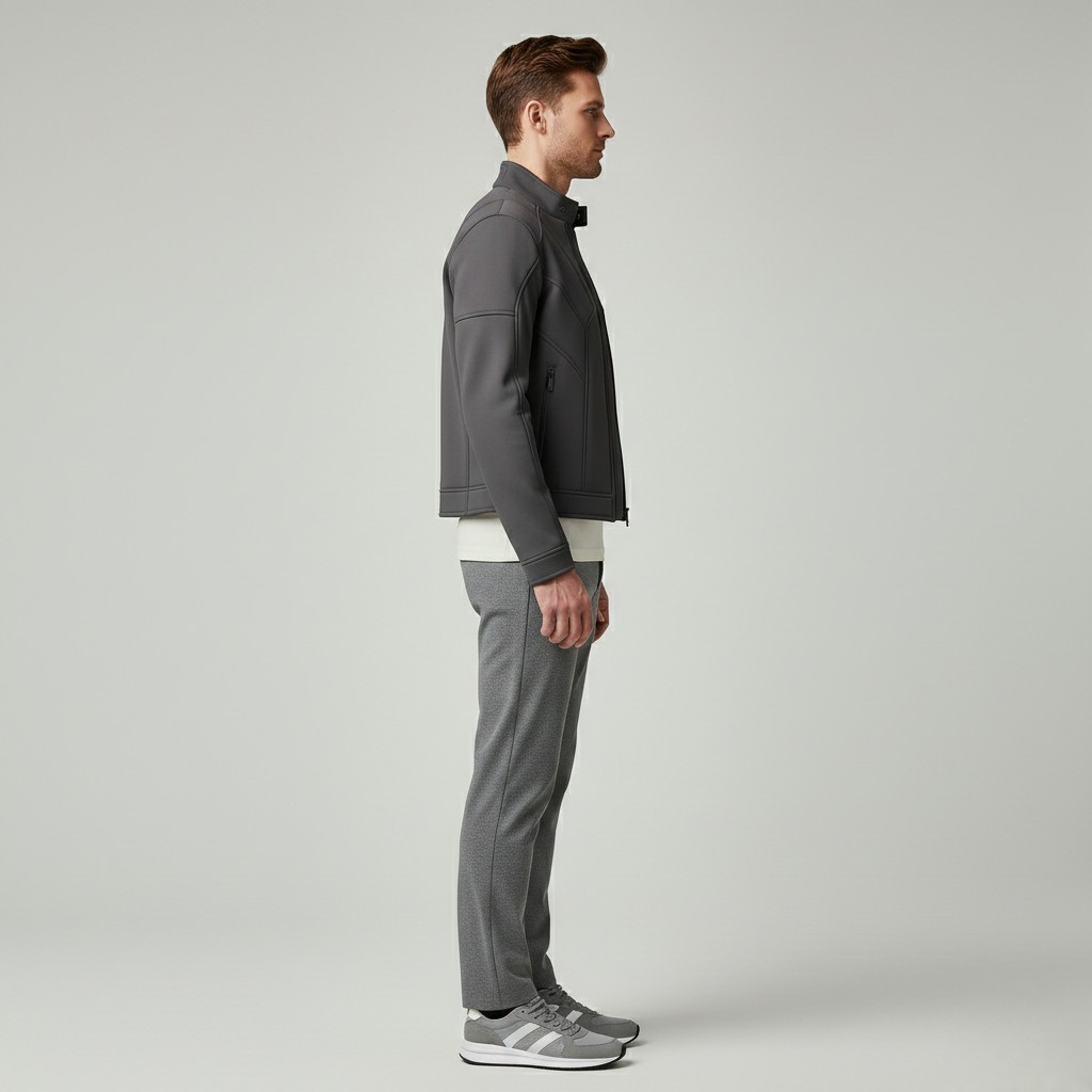 Veste à fermeture zippée pour homme