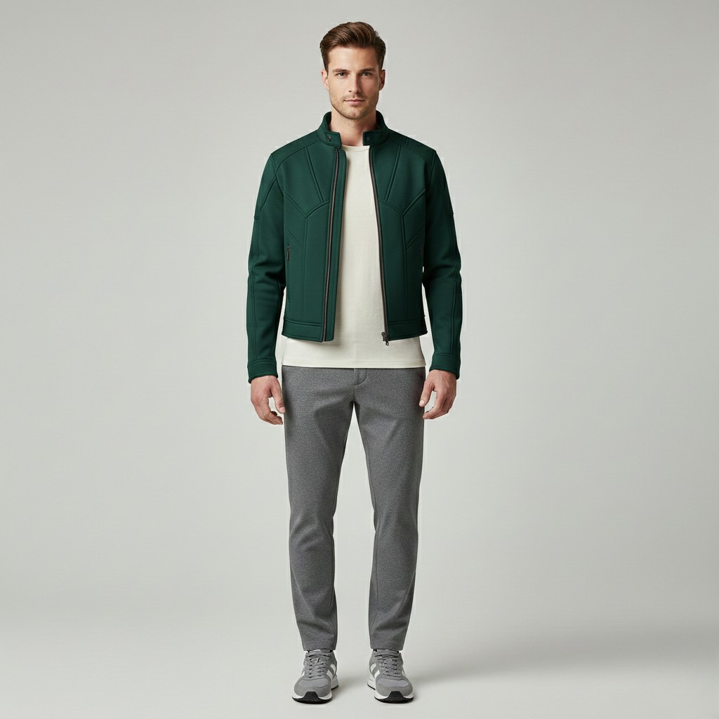 Veste à fermeture zippée pour homme