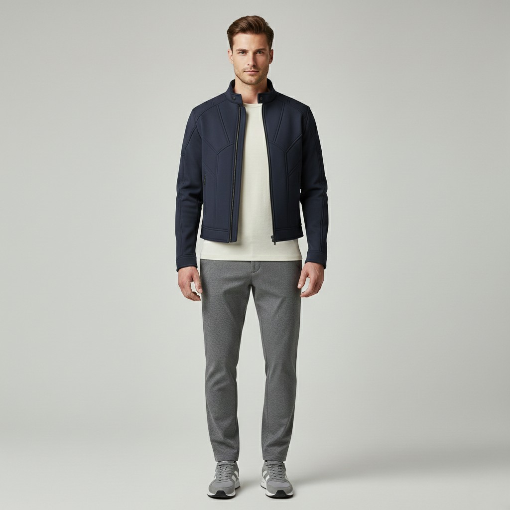 Veste à fermeture zippée pour homme