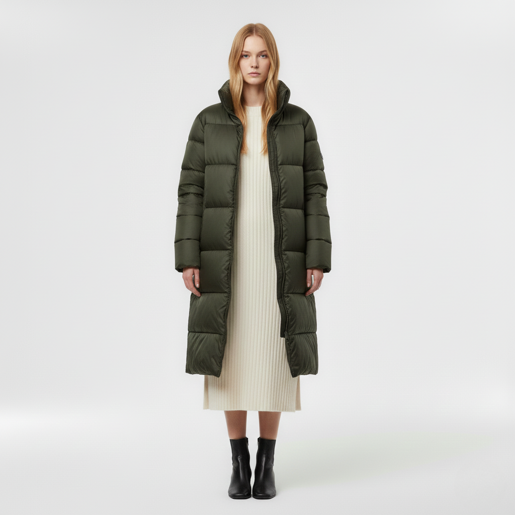 Manteau à coupe longue pour femme