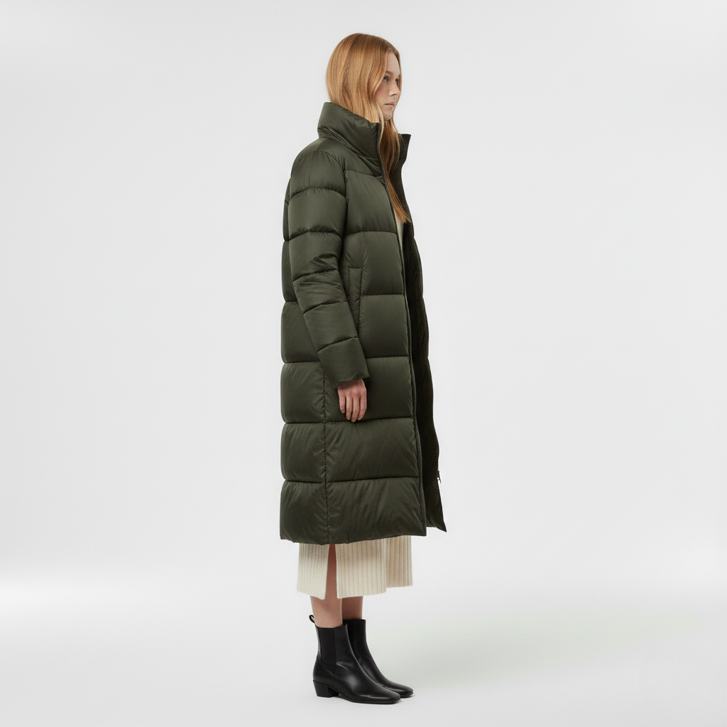 Manteau à coupe longue pour femme