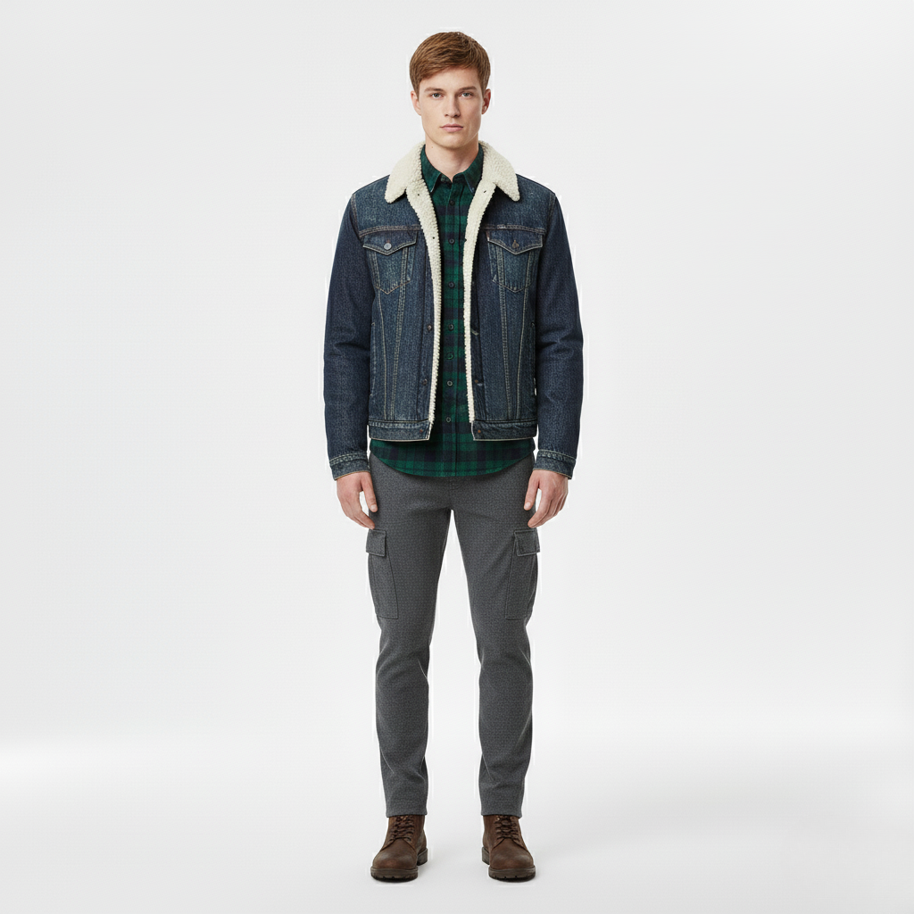 Veste à ligne sobre pour homme