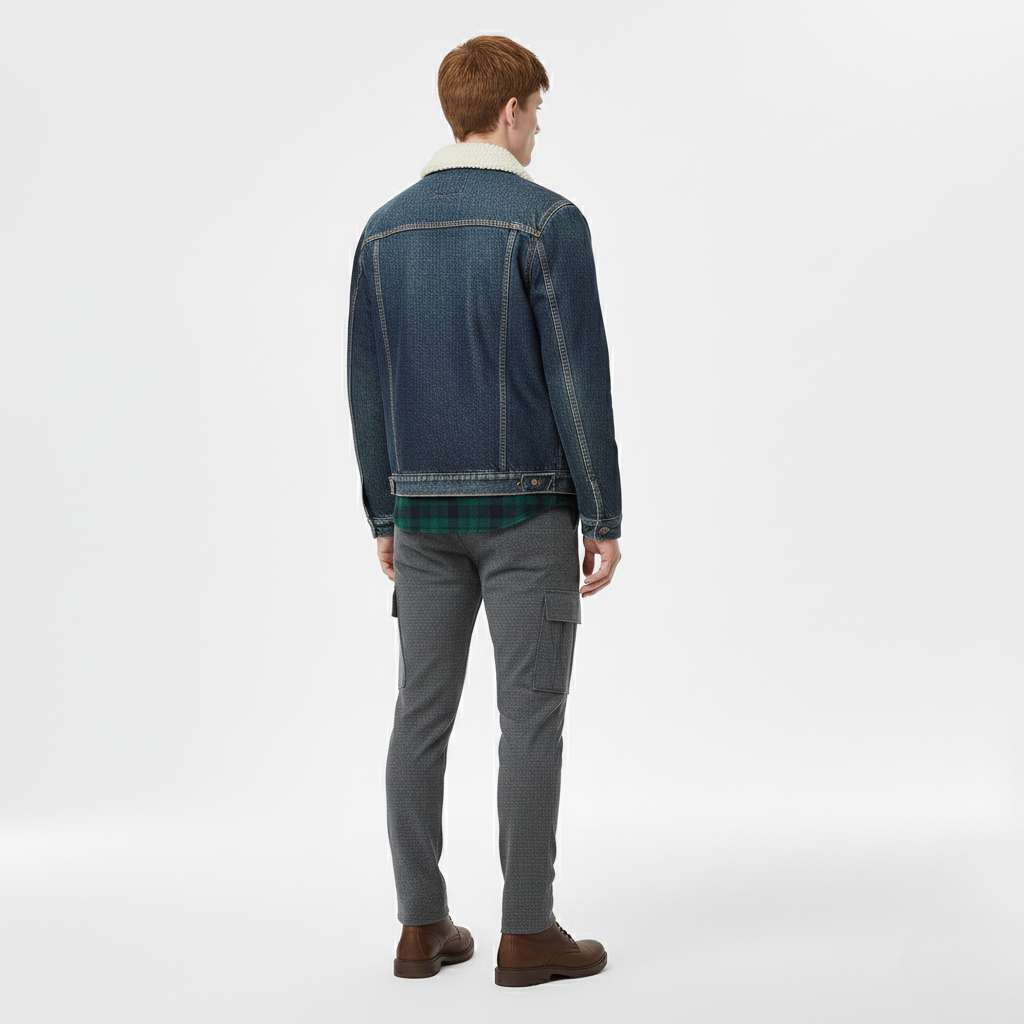 Veste à ligne sobre pour homme