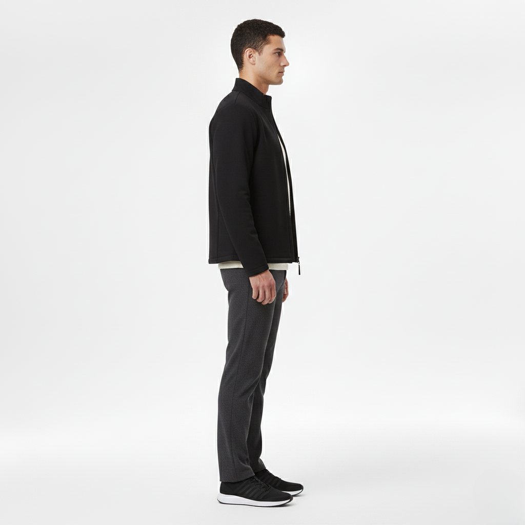 Veste à fermeture zippée pour homme
